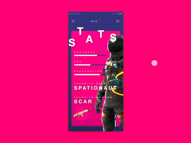 InVision Studio - Mobile concept animation card fortnite invision studio iphonex mobile motion prototype responsive romain sentenac ui ux