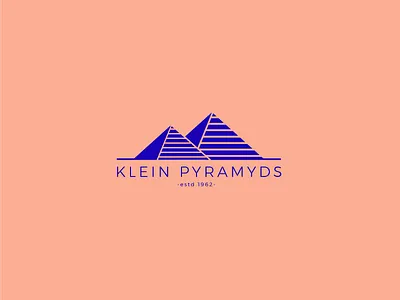 KLEIN PYRAMYDS adobe ai bleu blue freelance illustrator klein logo pyramide pyramyd