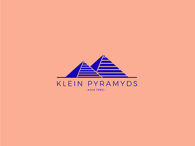 KLEIN PYRAMYDS adobe ai bleu blue freelance illustrator klein logo pyramide pyramyd