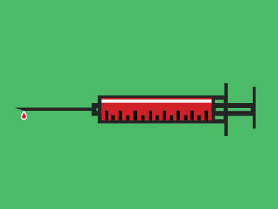 Syringe Illustration adobe animation app app design bike branding coin corporate identity design flat illustration illustrator logo page product typography ui ux vector website