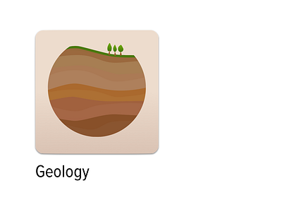 Geology - Science App Icon biology cosmology geology icon science thermodynamics