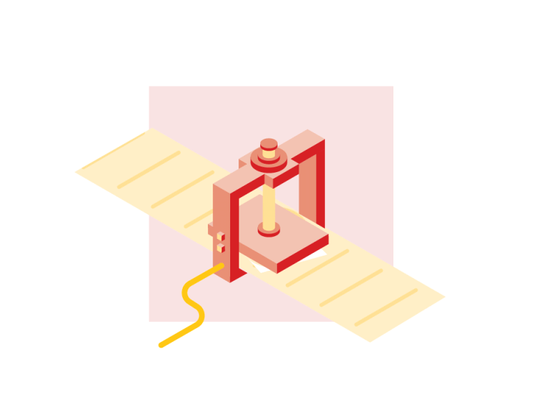 Food Machines 002 after effects animation debut flat food isometric machine piston timeline vector