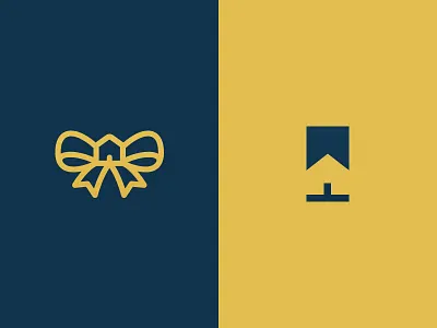 Ribbon Home bow branding design excellence finish home knot logo ribbon tie