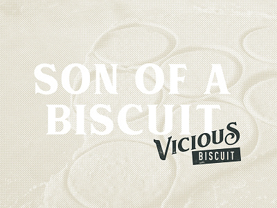 Son of a Biscuit baking biscuit branding crossbones grunge knife logo restaurant rolling pin skull southern vintage