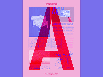 How to Assemble a Table assembly furniture ikea illustration poster poster design