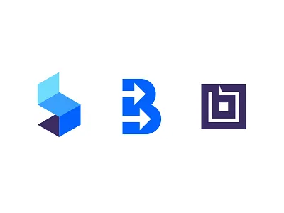 Boxado B box courier geometric icon line logistics logo minimalist monogram symbol transportation truck