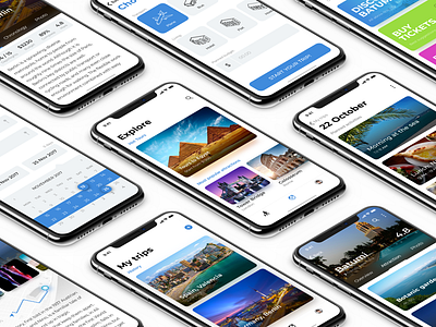 Atlas animation iphone x mobile travel ui ux