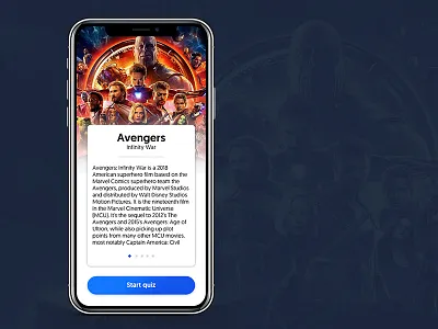 Movie Trivia app best design image iphonex new quiz trivia ui ux