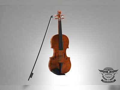 Violin 3d cg draw music render violin