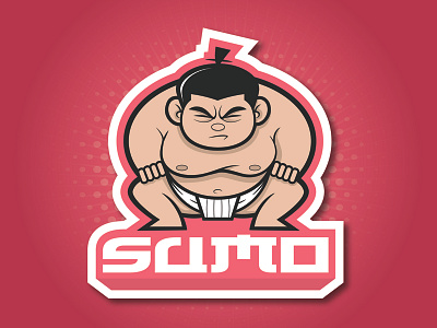 Sumo logo sticker sumo wrestler wrestling