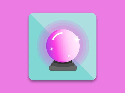 Daily UI 005 - App Icon app app icon crystal ball daily ui daily ui 005 magical mystical ui ui design