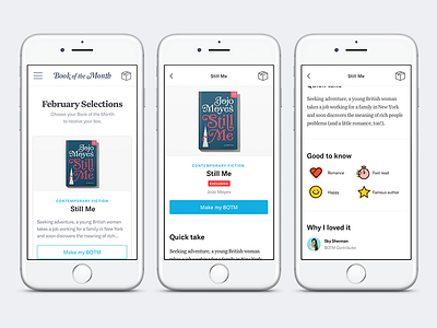 BOTM Choosing Experience book of the month books e commerce pdp product
