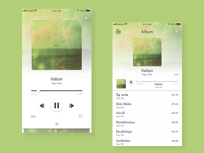 Daily UI #009-Music Player 009 animation daily dailyui gif ios music musicplayer player principle sketch ui