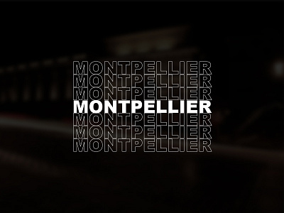 Snapchat Geofilter - Montpellier city font geofilter helvetica montpellier snapchat typo typography