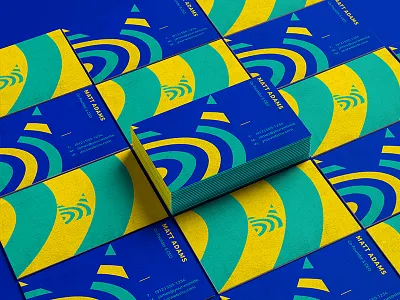 Business cards blue business cards design graphic hand drawn icon layout pattern print texture yellow