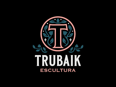 Trubaik flowers branding sculpt logo logotype