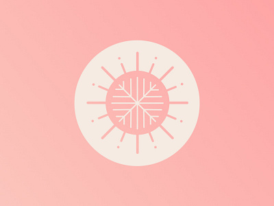 Snow Sun icon illustration logomark snow sun