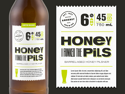 Funkin' Honey animation beer branding lettering package design script type typography vector web