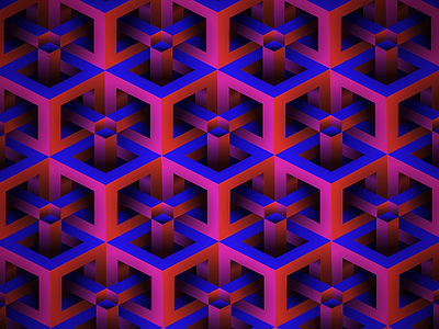 trippy pattern design geometric illustrator isometric pattern