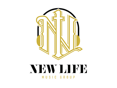 New Life Music Group Logo brand branding identity logo music new life recording