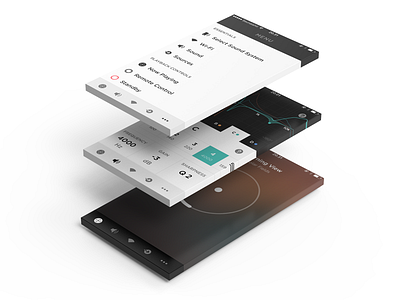 Sound System Screens 3d audio bang olufsen beocreate graphs hifiberry menus music player open source rendering stacked