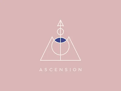 Ascension Logo brand geometric identity logo typography