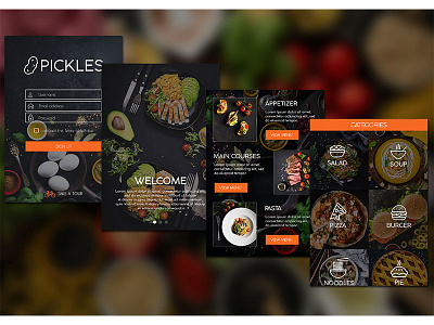 Pickles mobile app mobile kit ui ui design ui kit user interface