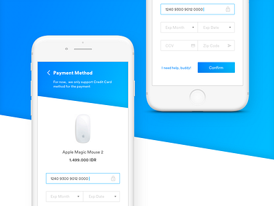 DailyUI #002 002 blue dailyui minimalism payment white