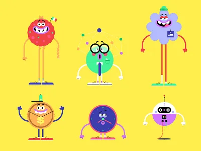 The Magical World Of Data (Alt Characters) animation character design data llustration tech