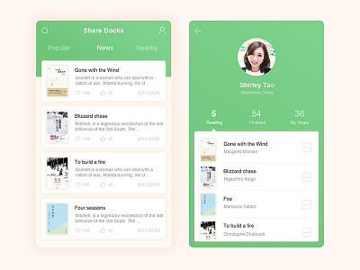 图书共享 green ui