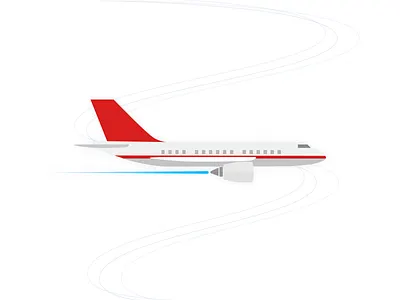 Airplane icon illustration logo