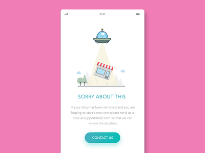 404 screen 404 app design error illustration layout mobile ui ux vietnam