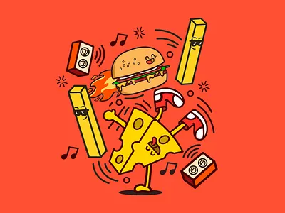 Twisted London Fries & Cheese burger food fries fun london music playing