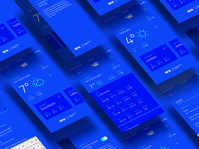 Yr App Redesign: Screens app branding interaction product design ui uiux weather