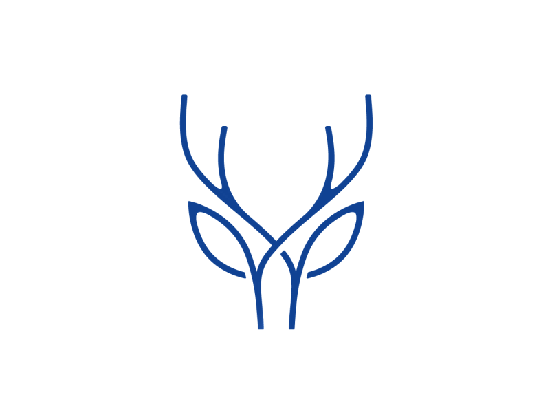 Sairme animal deer ears helix horns leafs nature tree