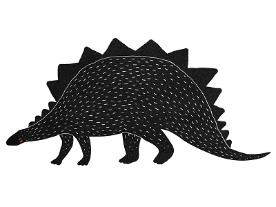 Dino 2 black dino dinosaur illustration