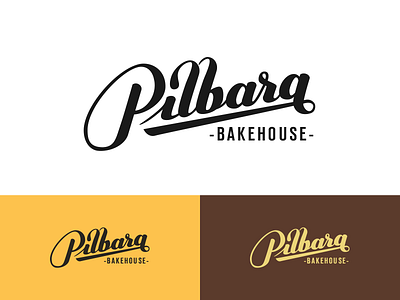 Pilbara Bakehouse logo bakery custom lettering logo wordmark