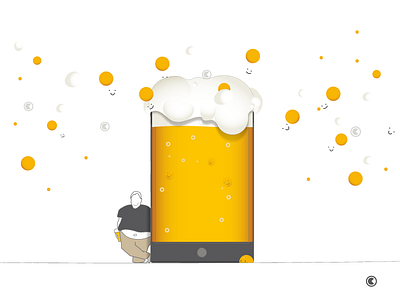 Birrone • Social Media beer communication digital graphic icons material design social social media works