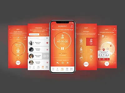 Sport app @designapplication @mobile application @sport @uiux @app screens