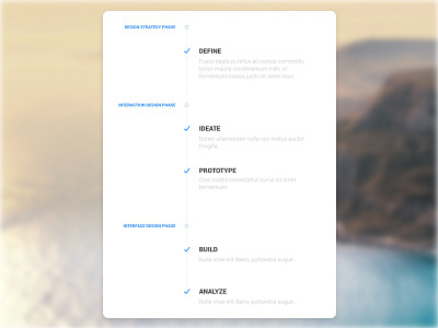 Timeline/Process Layout clean design process simple timeline ui visual