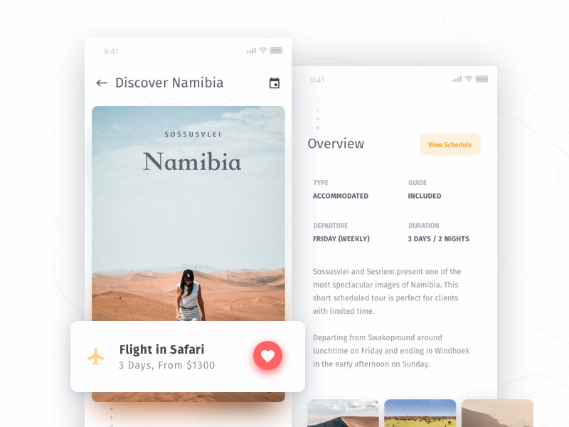 Example of Trip Planner Mobile
