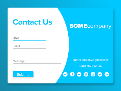 Daily UI day 28 - Contact Us 028 challenge contact us daily daily ui dailyui ui ux web