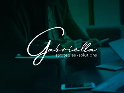 Gabriella Strategies . Solutions brand consulting design logo logotype marketing wordmark