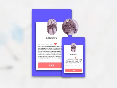 App interface little totoro