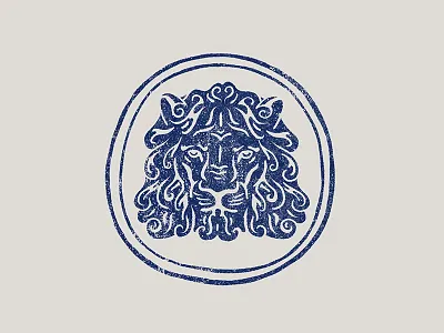 PRIDE animal black work bold crest hand drawn illustration line lion stamp tattoo