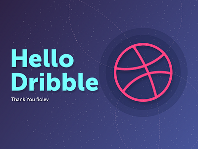 Hello Dribble dribble first shot hello newbie ui welcome