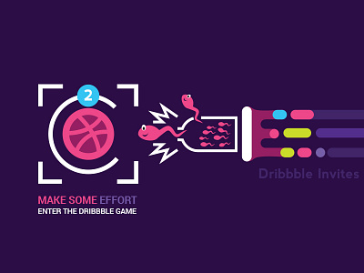 Dribbble Invite adult condom designers dribbble earn effort invitation invite sperm two