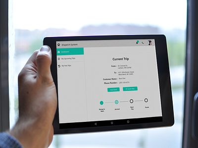 dispatch system app cab design icon illustrator cc photoshop cc service sketch tablet tracker ui ux