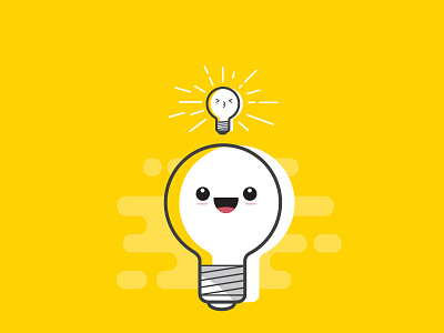 eureka baby character design graphicdesign idea illustration inspiration lightbulb vector