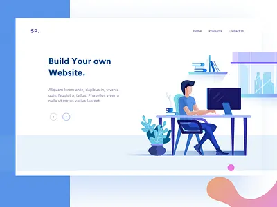 Web header illustration . books header illustration ios laptop sp sudhan web